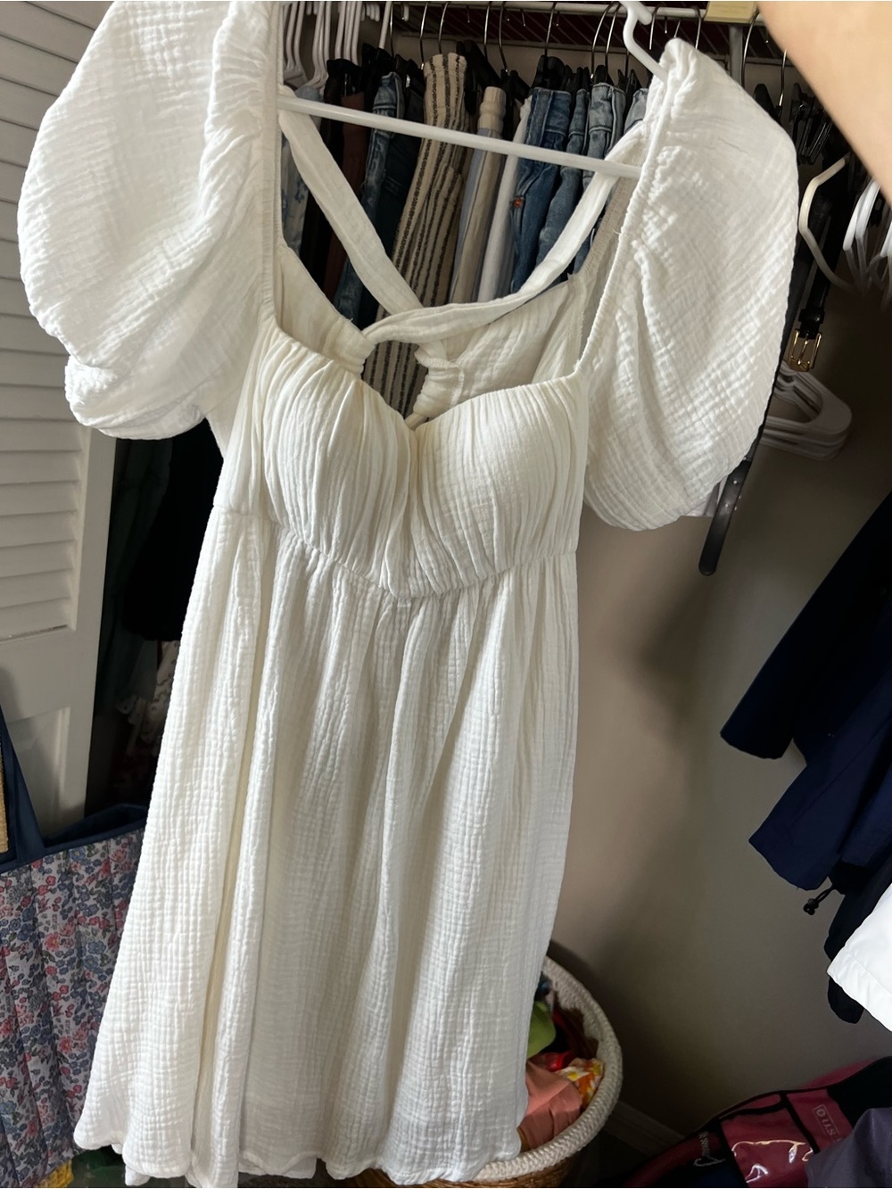 Princess Polly White Puff-Sleeve Summer Dress